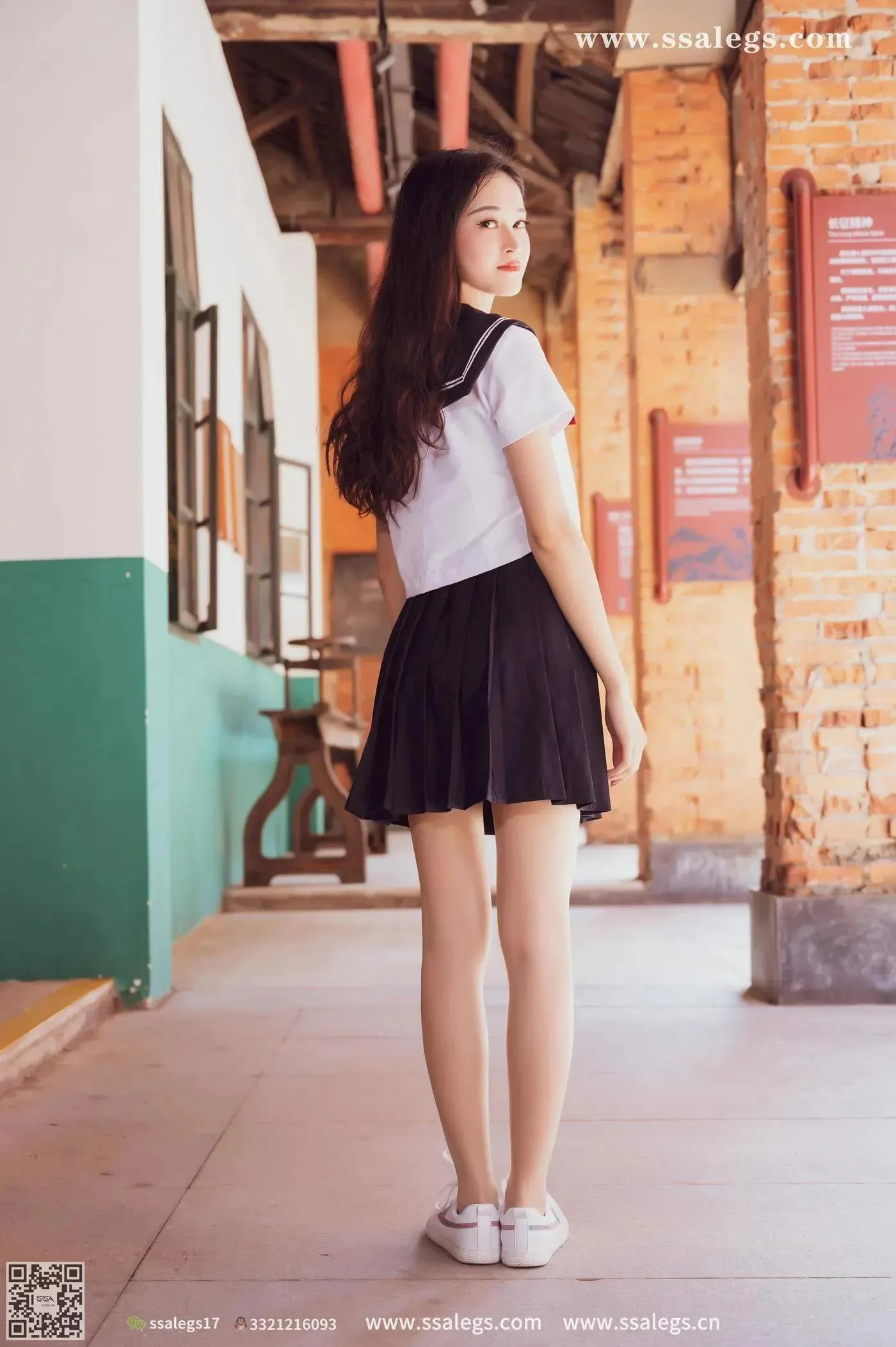 [SSA丝社]超清写真 NO.422 漫漫白色jk制服肉丝写真(下) [84P]插图4